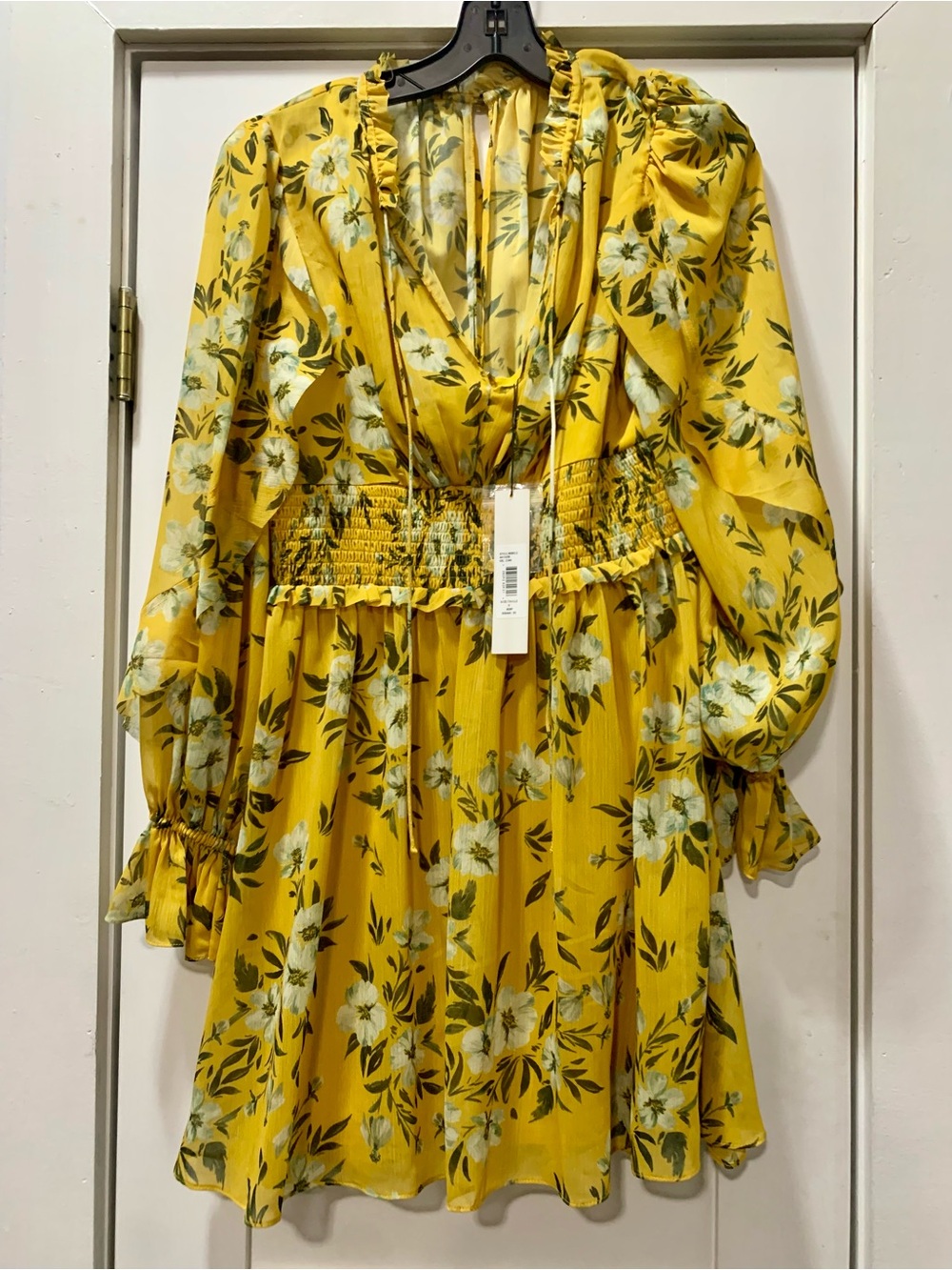 NWT Monique Lhuilier Floral Print Mini Dress, size 8